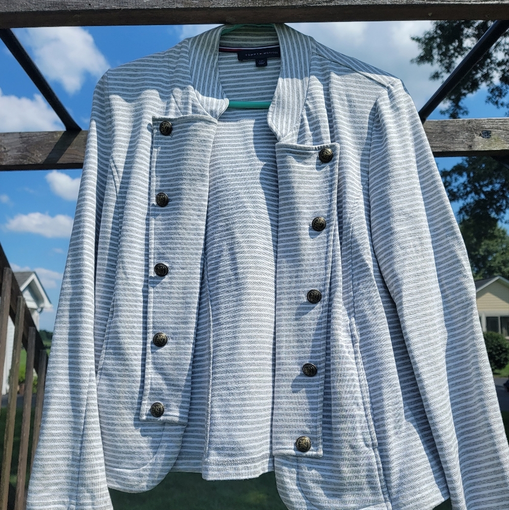 Striped Military inspired Jacket by Tommy Hilfiger